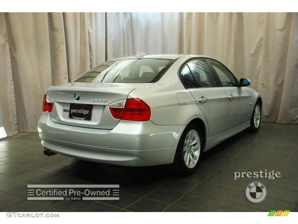 2007 3 Series 328xi Coupe - Titanium Silver Metallic / Black photo #2