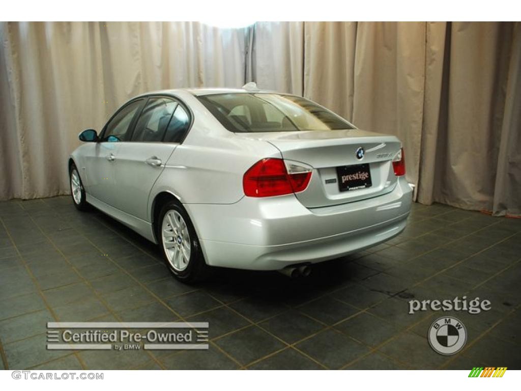 2007 3 Series 328xi Coupe - Titanium Silver Metallic / Black photo #4