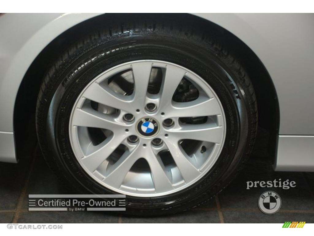 2007 3 Series 328xi Coupe - Titanium Silver Metallic / Black photo #7