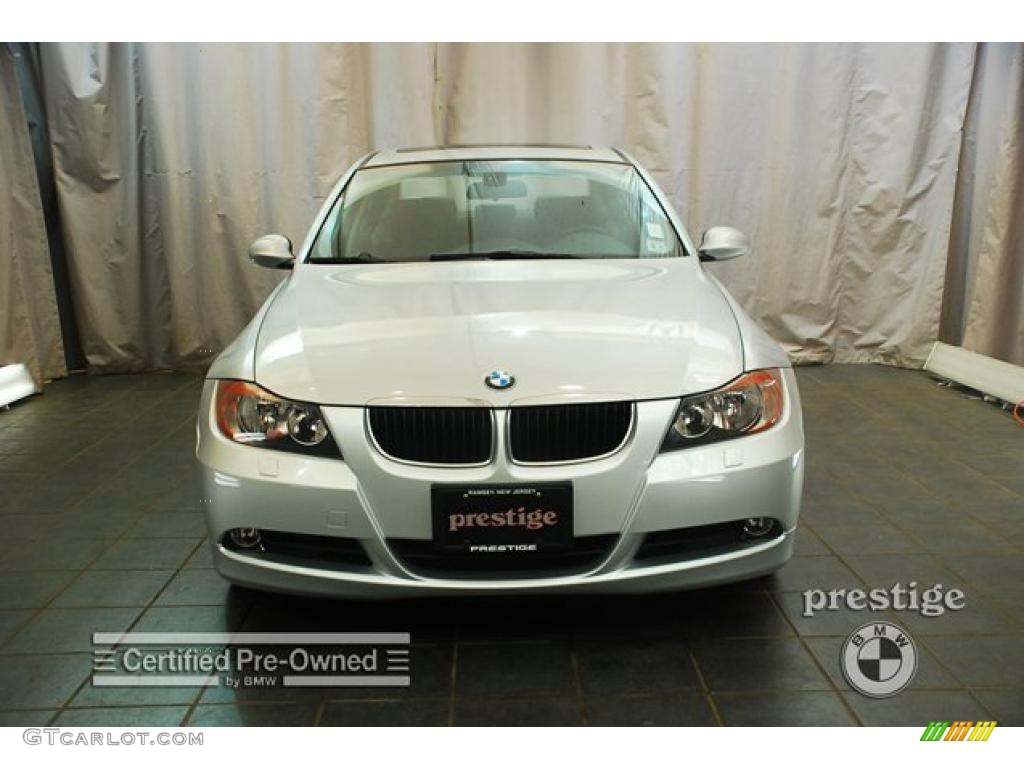 2007 3 Series 328xi Coupe - Titanium Silver Metallic / Black photo #9