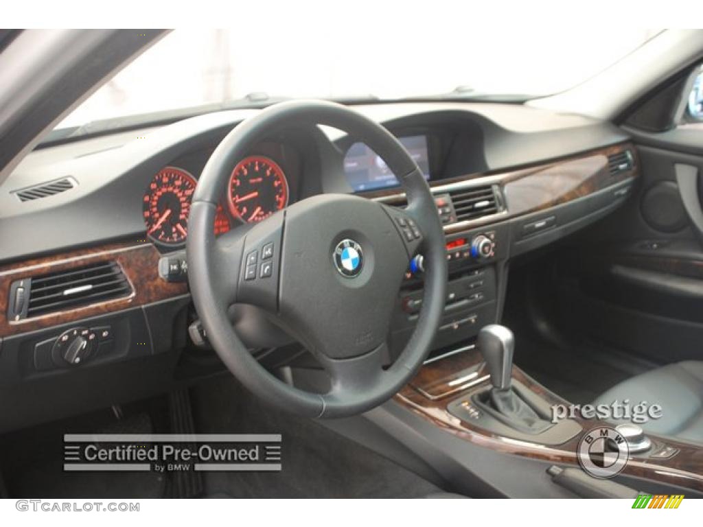 2007 3 Series 328xi Coupe - Titanium Silver Metallic / Black photo #12