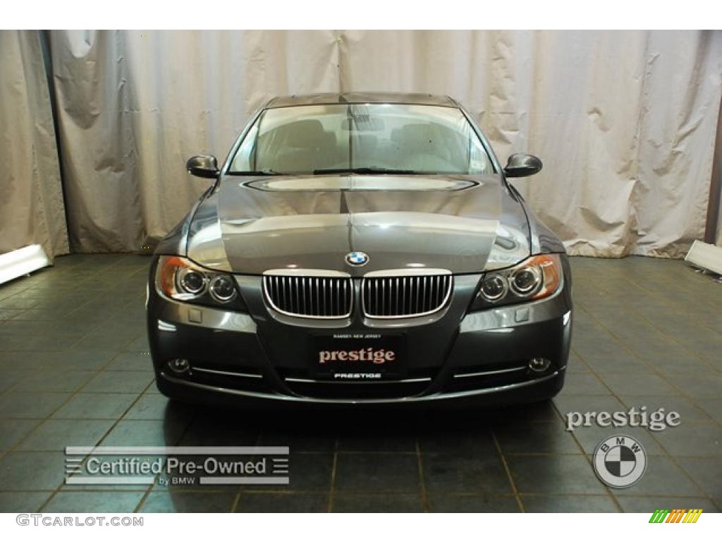 2008 3 Series 335xi Sedan - Sparkling Graphite Metallic / Black photo #9