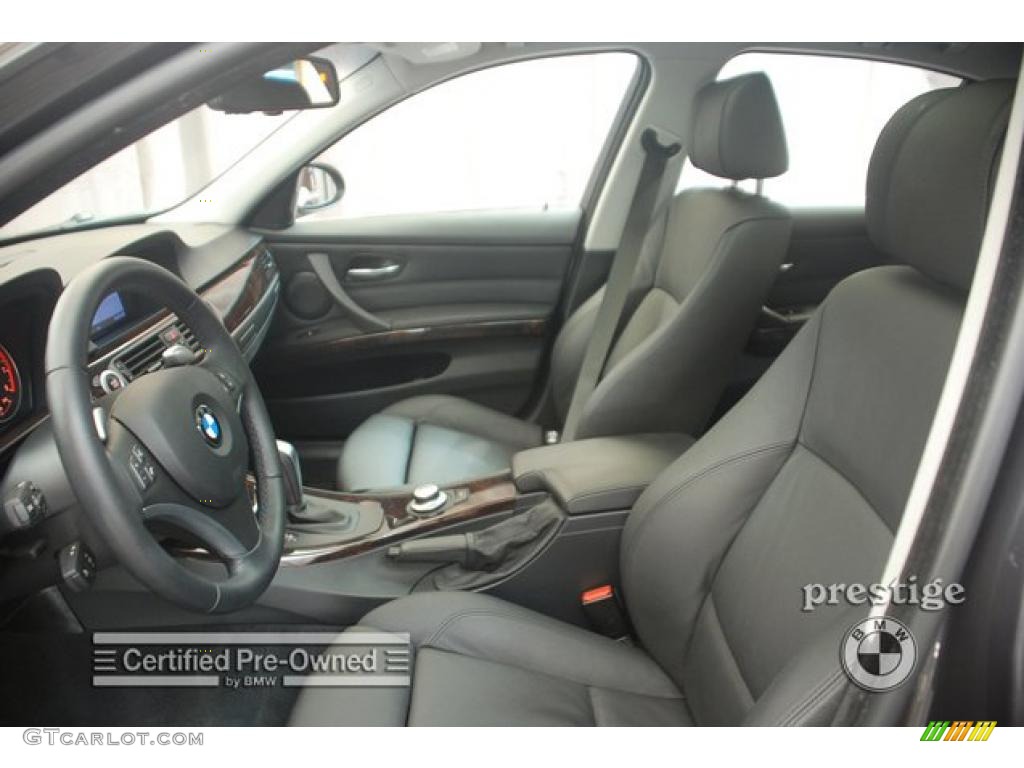2008 3 Series 335xi Sedan - Sparkling Graphite Metallic / Black photo #13