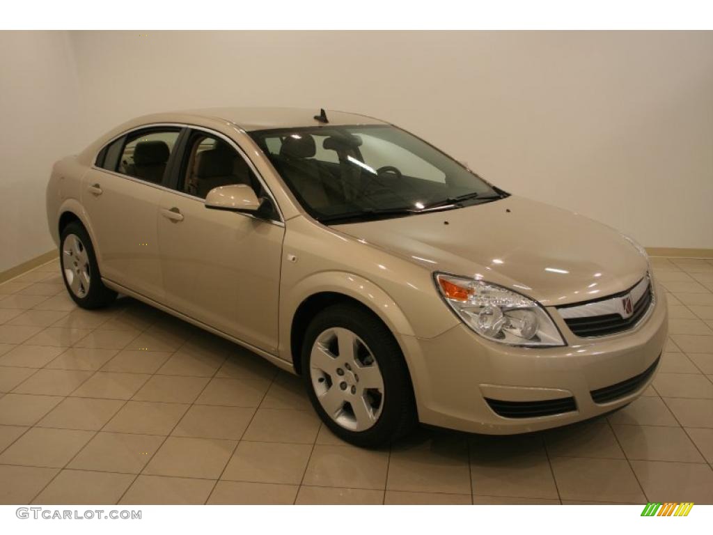 2009 Aura XE - Gold Mist Metallic / Tan photo #1