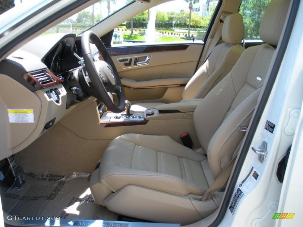 2010 E 63 AMG Sedan - Arctic White / Almond Beige photo #13