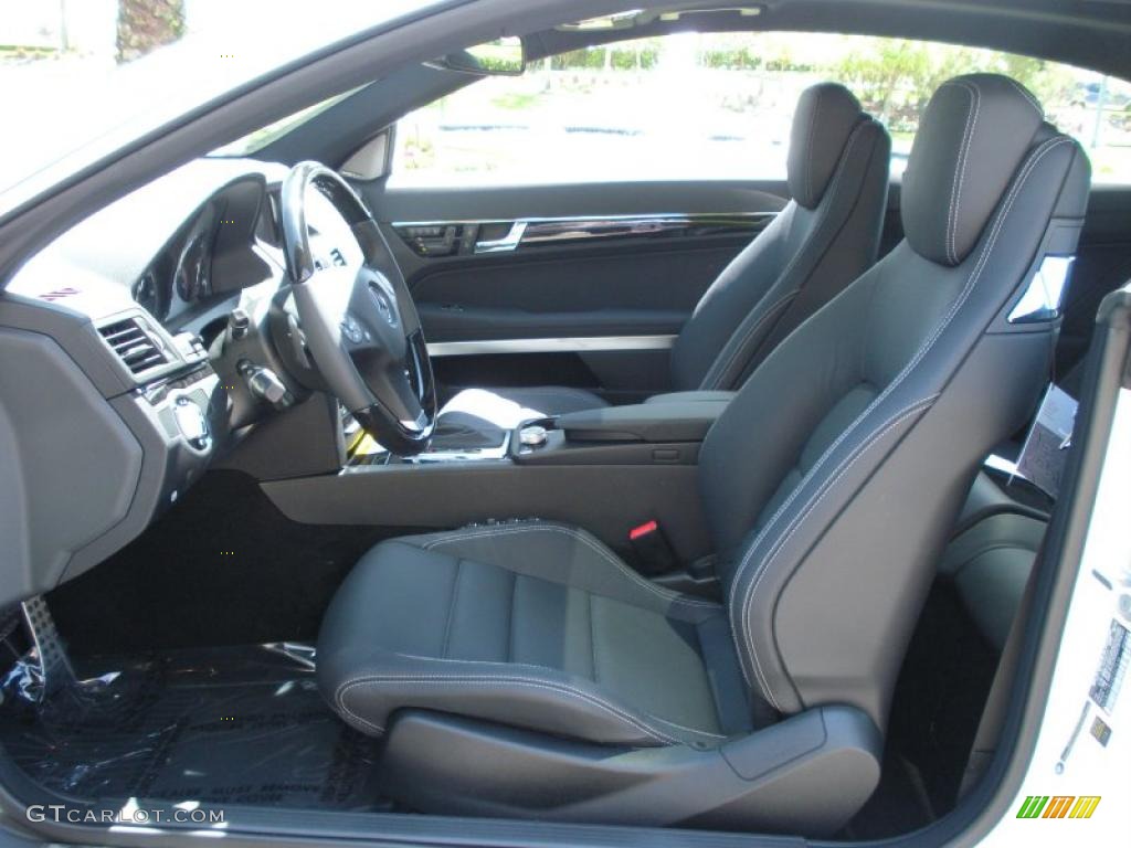 2010 E 350 Coupe - Arctic White / Black photo #11
