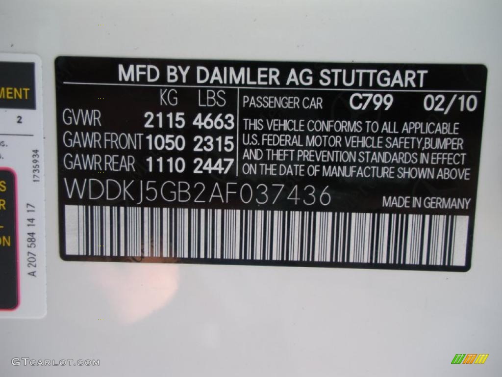 2010 E 350 Coupe - Arctic White / Black photo #27