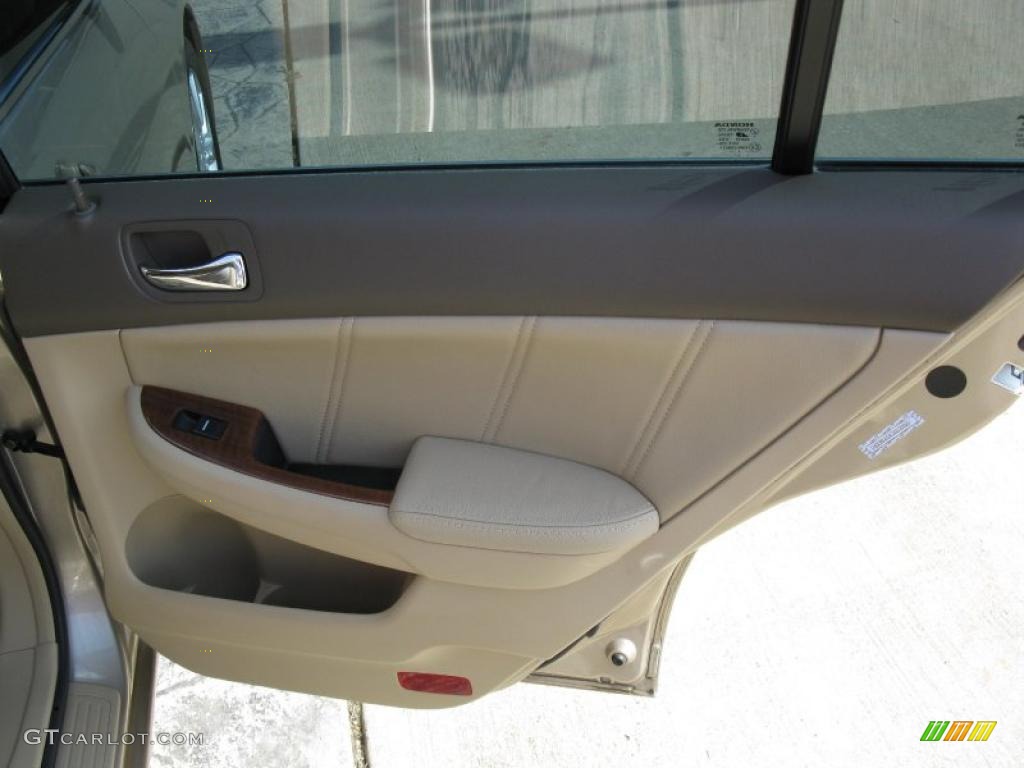 2007 Accord EX-L V6 Sedan - Desert Mist Metallic / Ivory photo #23