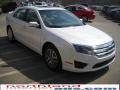 2010 White Platinum Tri-coat Metallic Ford Fusion SEL  photo #4