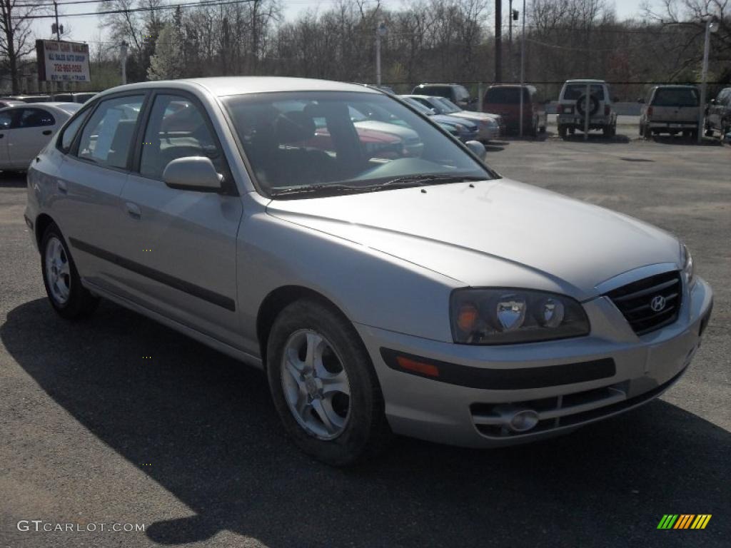 2006 Elantra GLS Hatchback - Sterling Silver / Gray photo #3