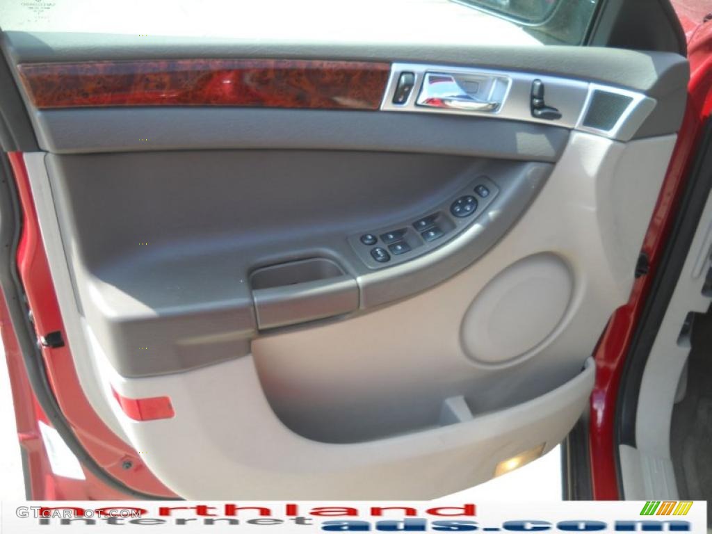 2006 Pacifica Touring AWD - Inferno Red Crystal Pearl / Light Taupe photo #9