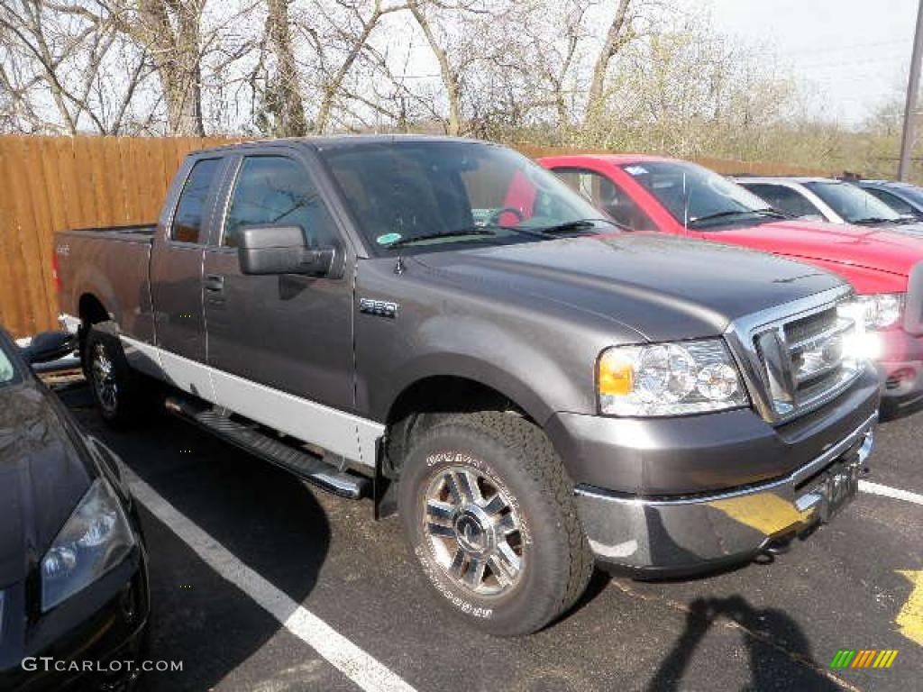 2008 F150 XLT SuperCab 4x4 - Dark Shadow Grey Metallic / Medium/Dark Flint photo #1