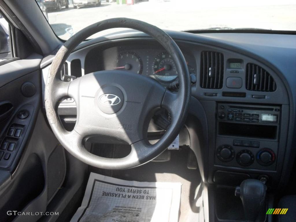 2006 Elantra GLS Hatchback - Sterling Silver / Gray photo #13