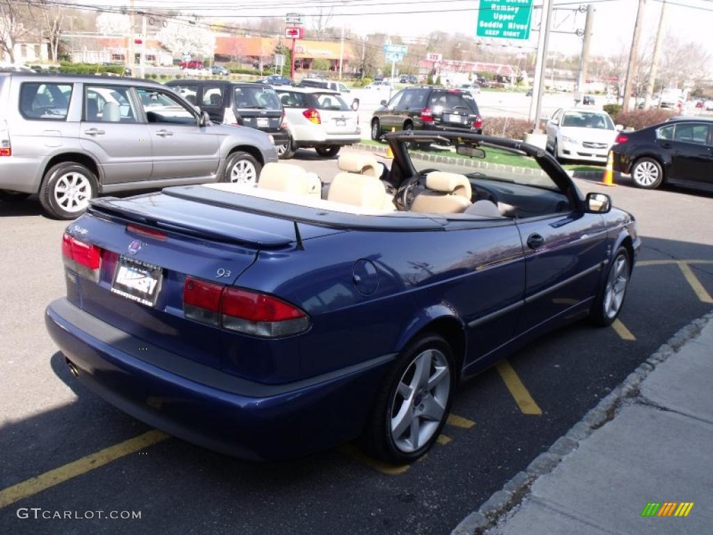 2003 9-3 SE Convertible - Midnight Blue Metallic / Sand Beige photo #4