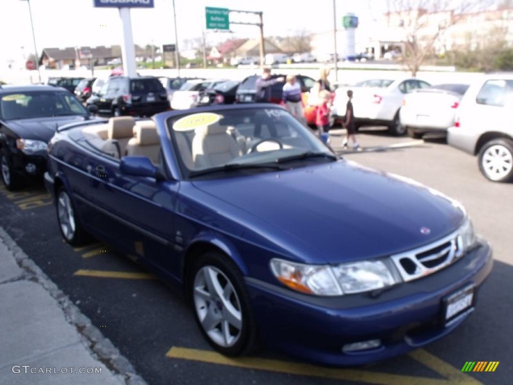 2003 9-3 SE Convertible - Midnight Blue Metallic / Sand Beige photo #5