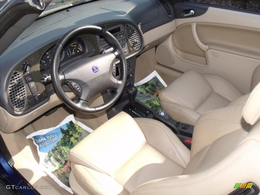 2003 9-3 SE Convertible - Midnight Blue Metallic / Sand Beige photo #8