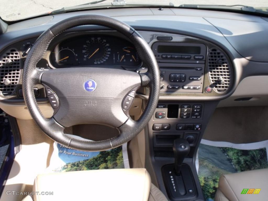 2003 9-3 SE Convertible - Midnight Blue Metallic / Sand Beige photo #9