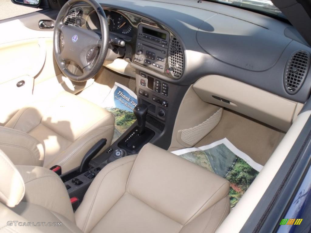 2003 9-3 SE Convertible - Midnight Blue Metallic / Sand Beige photo #12
