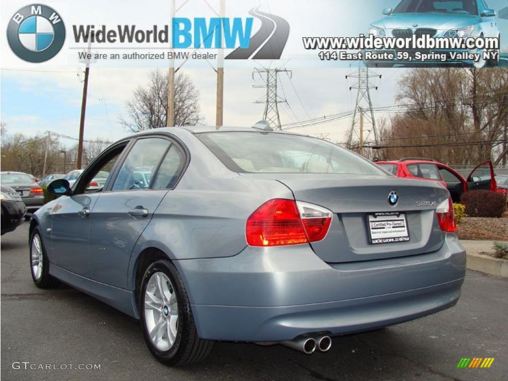 2008 3 Series 328xi Sedan - Arctic Metallic / Beige photo #6