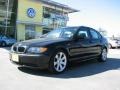 2002 Jet Black BMW 3 Series 325i Sedan  photo #1