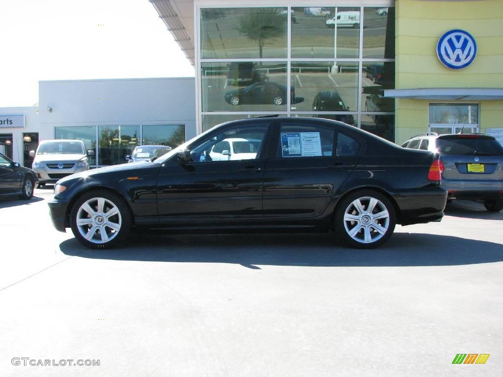 2002 3 Series 325i Sedan - Jet Black / Black photo #2