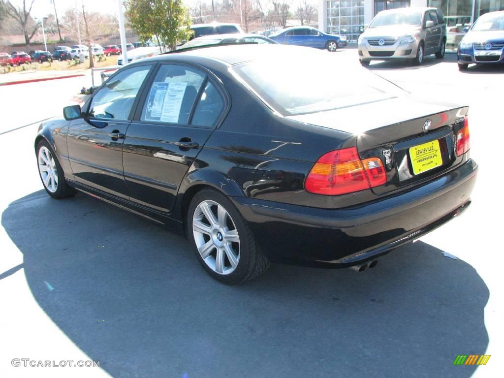 2002 3 Series 325i Sedan - Jet Black / Black photo #3