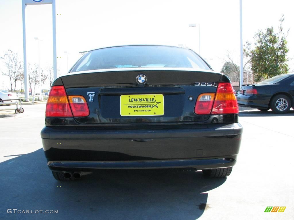 2002 3 Series 325i Sedan - Jet Black / Black photo #4