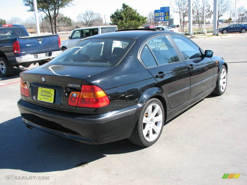 2002 3 Series 325i Sedan - Jet Black / Black photo #5