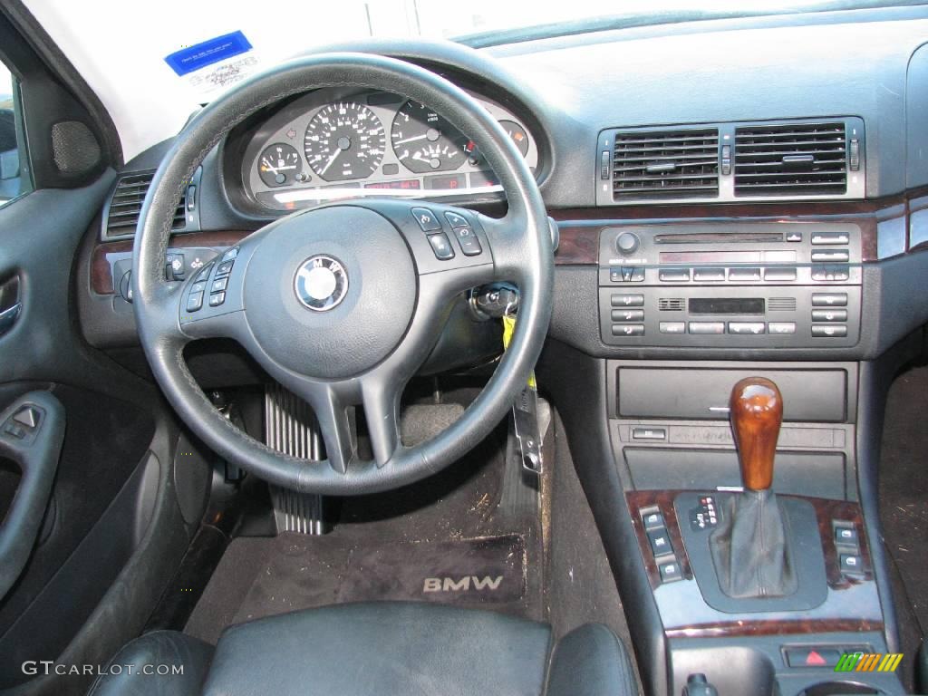 2002 3 Series 325i Sedan - Jet Black / Black photo #14