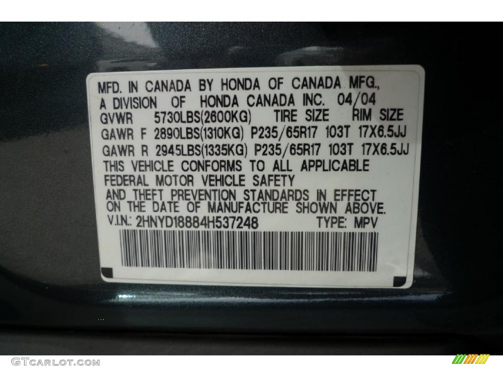 2004 MDX Touring - Sagebrush Pearl / Quartz photo #50