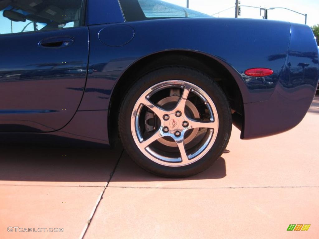 2004 Corvette Coupe - LeMans Blue Metallic / Light Gray photo #14