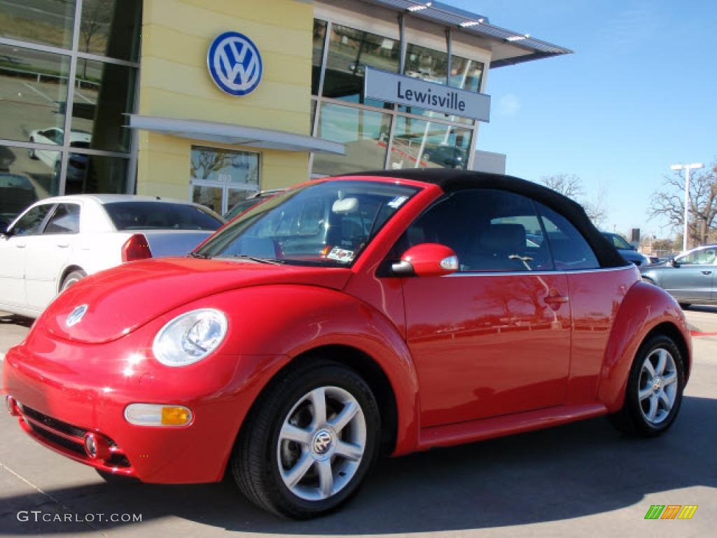2004 New Beetle GLS 1.8T Convertible - Uni Red / Black photo #1