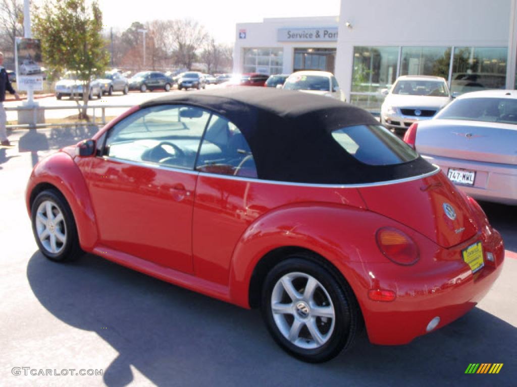2004 New Beetle GLS 1.8T Convertible - Uni Red / Black photo #4