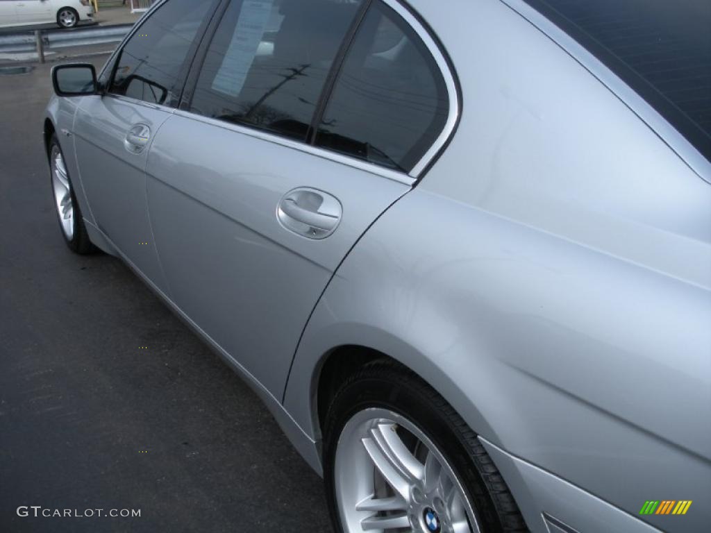 2003 7 Series 760Li Sedan - Titanium Silver Metallic / Basalt Grey/Flannel Grey photo #8