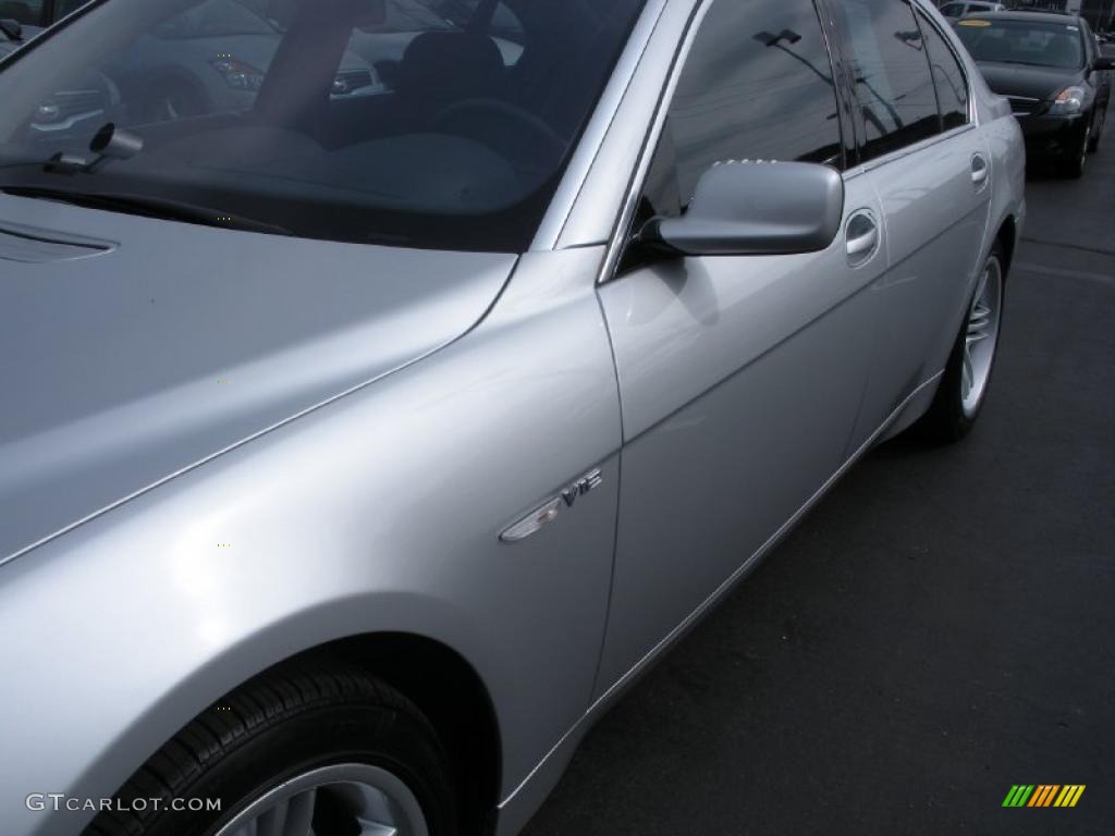 2003 7 Series 760Li Sedan - Titanium Silver Metallic / Basalt Grey/Flannel Grey photo #9