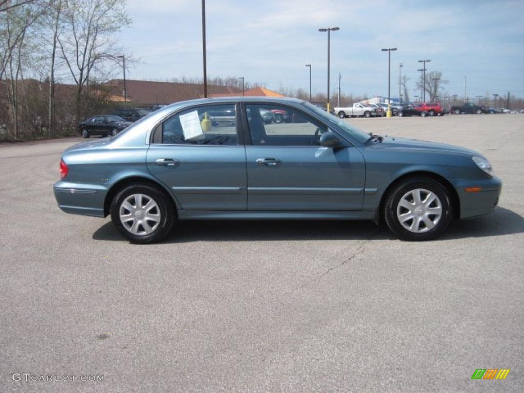 2004 Sonata V6 - Celadon Green / Black photo #4