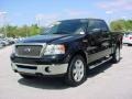 2008 Black Ford F150 Lariat SuperCrew 4x4  photo #11