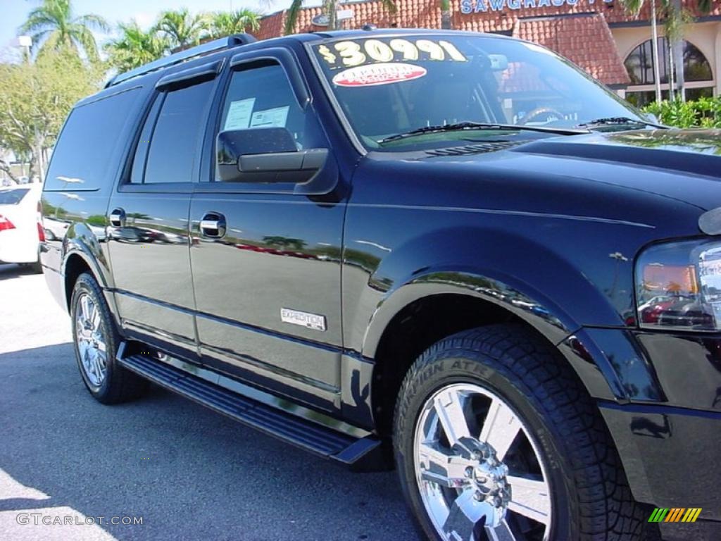 2007 Expedition EL Limited - Black / Charcoal Black photo #2