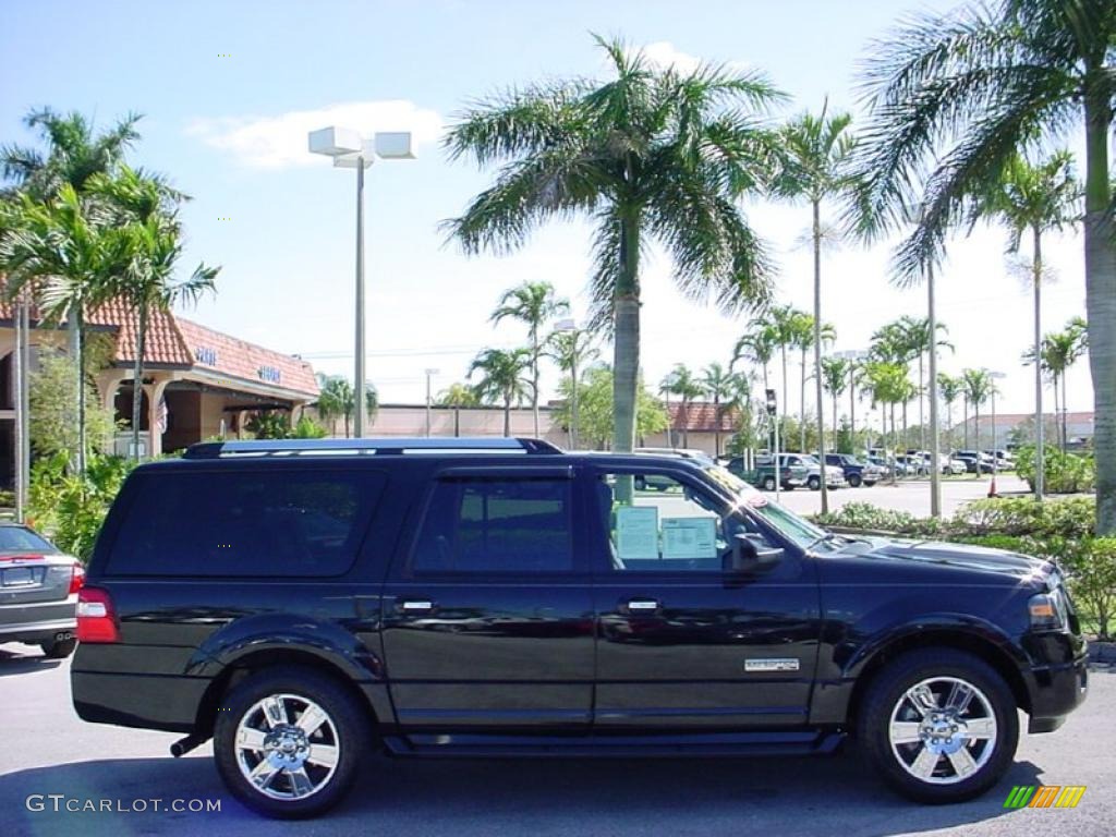 2007 Expedition EL Limited - Black / Charcoal Black photo #3