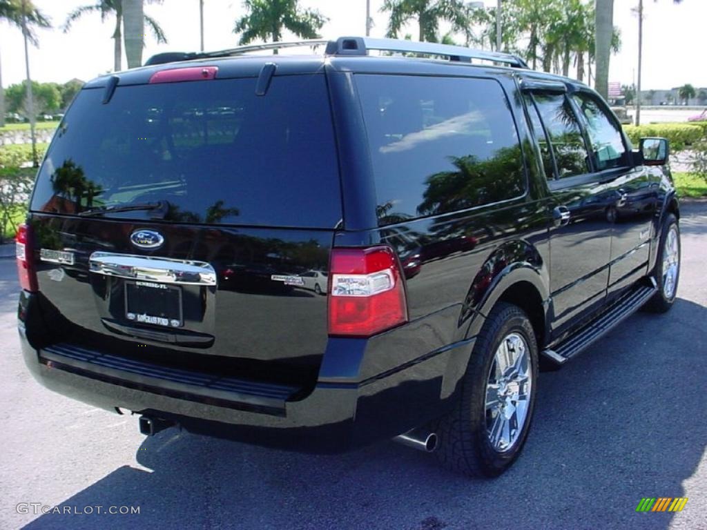 2007 Expedition EL Limited - Black / Charcoal Black photo #4