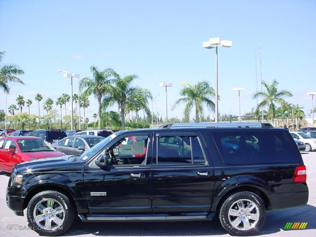 2007 Expedition EL Limited - Black / Charcoal Black photo #8