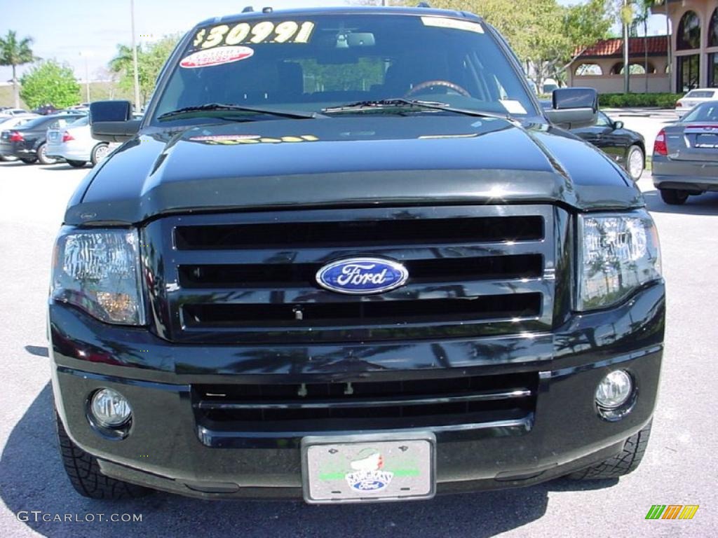 2007 Expedition EL Limited - Black / Charcoal Black photo #11