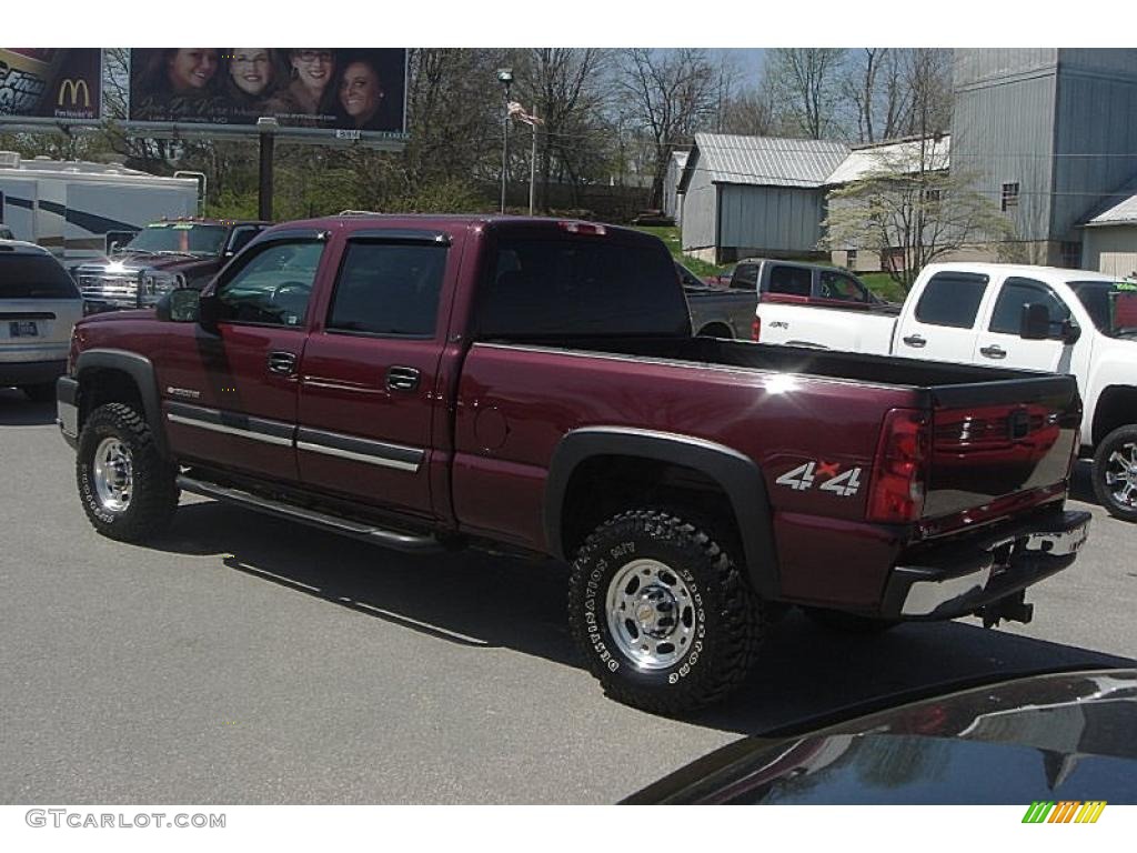 2003 Silverado 2500HD LT Crew Cab 4x4 - Dark Carmine Red Metallic / Dark Charcoal photo #20