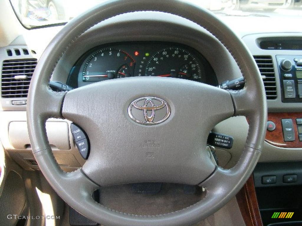 2003 Camry XLE V6 - Black / Taupe photo #15