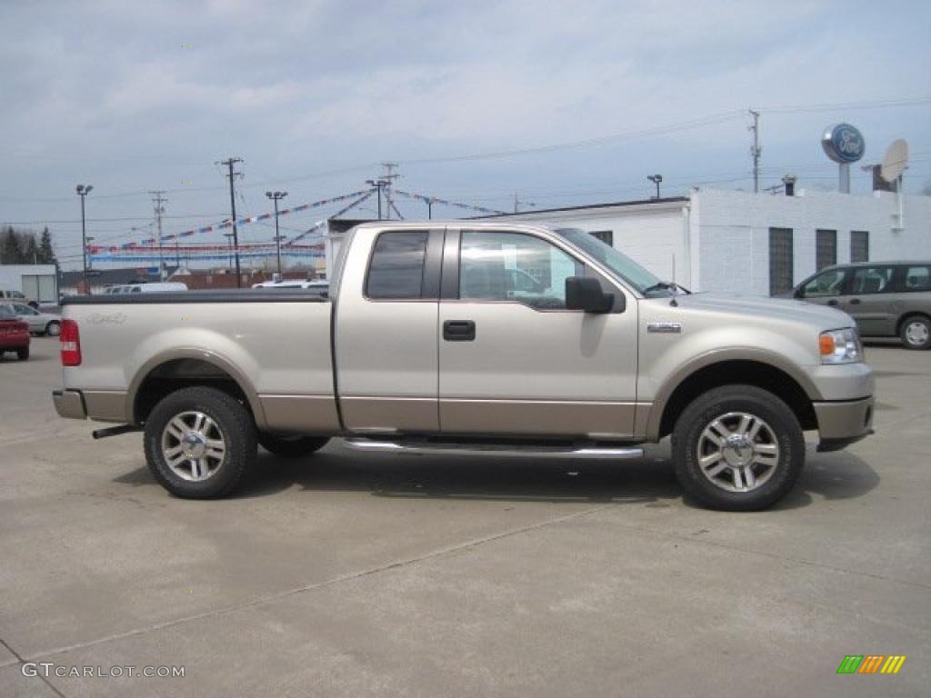 2006 F150 XLT SuperCab 4x4 - Smokestone Metallic / Medium Flint photo #4