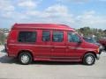 1999 Toreador Red Metallic Ford E Series Van E150 Passenger Conversion  photo #2