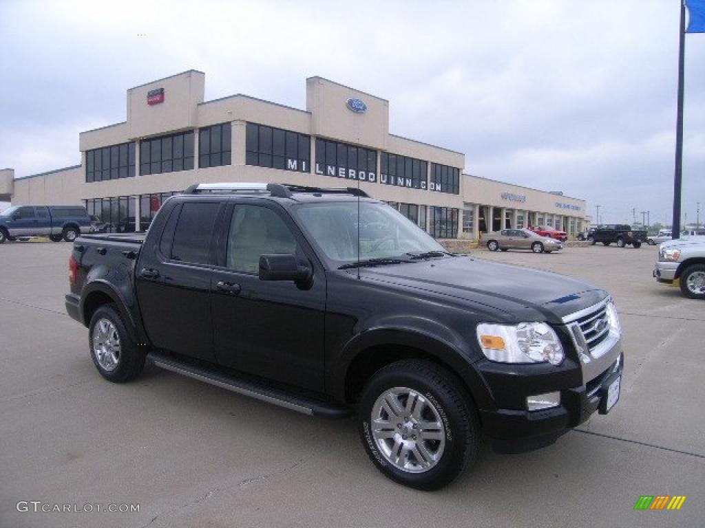 Black Ford Explorer Sport Trac