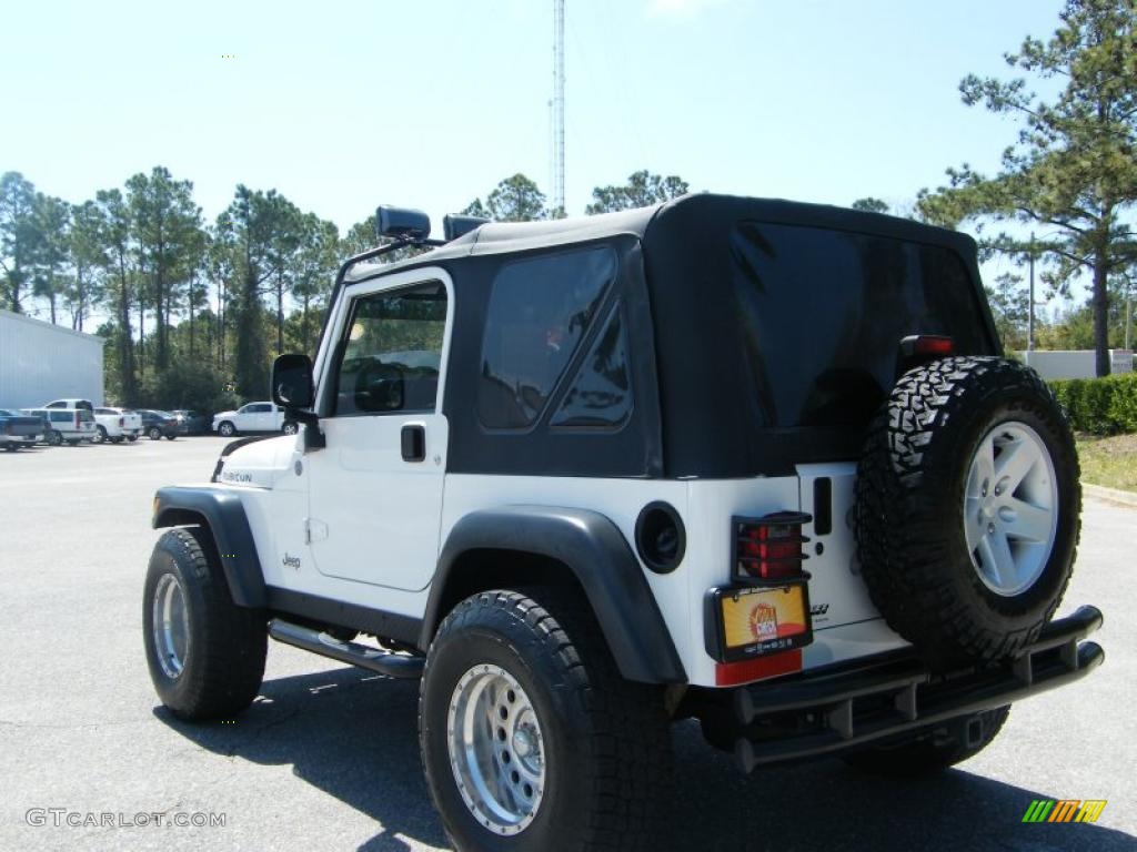 2004 Wrangler Rubicon 4x4 - Stone White / Dark Slate Gray photo #3