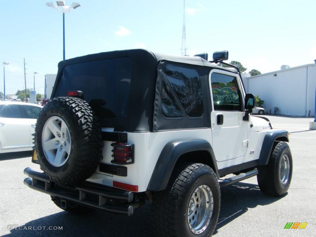 2004 Wrangler Rubicon 4x4 - Stone White / Dark Slate Gray photo #5