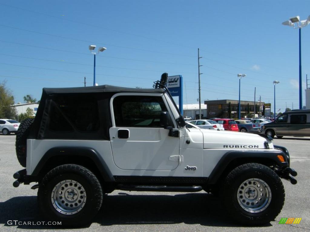 2004 Wrangler Rubicon 4x4 - Stone White / Dark Slate Gray photo #6